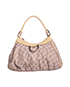 Gold D Ring Hobo, front view